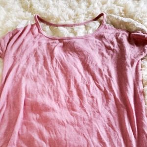 Pink Longsleeve with White Mesh